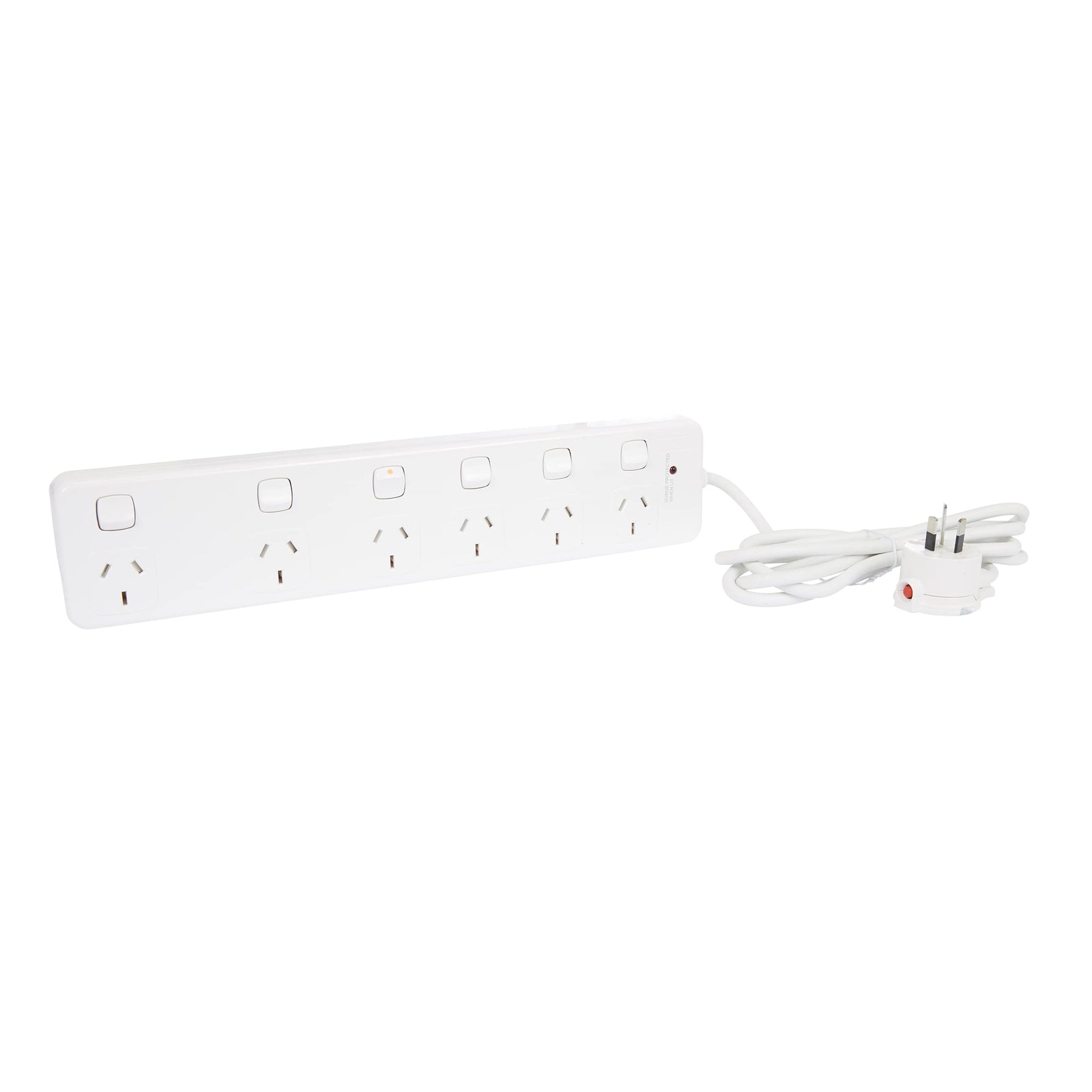 HPM D104PA6 6 Outlet Surge Protected Powerboard