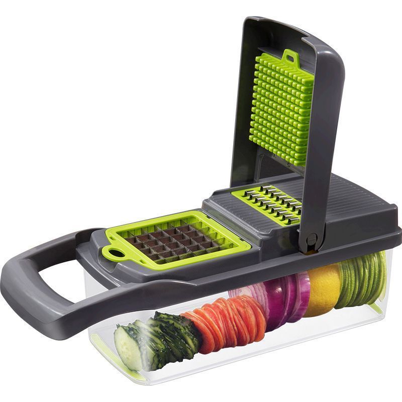 16-in-1 Vegetable Chopper (11 Blades+Square Tool)