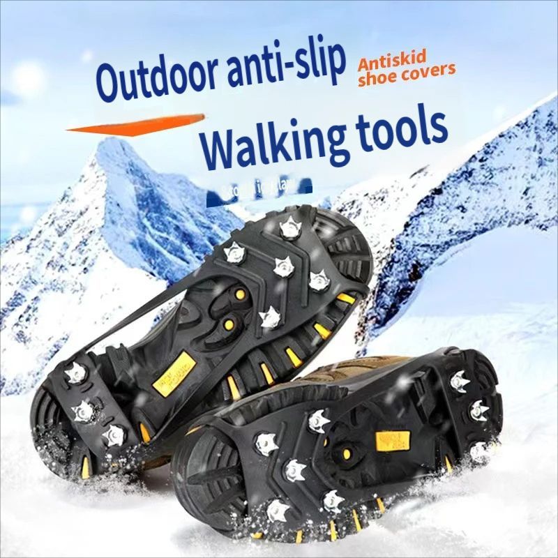 8-toothed crampon anti-slip shoe covers-Size30to40
