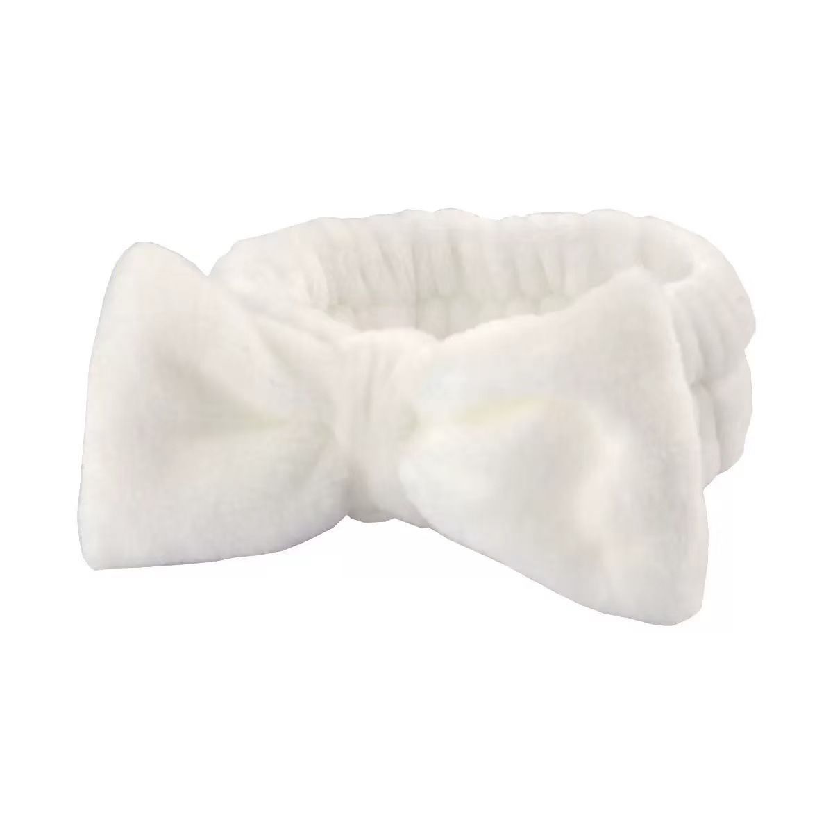 Autumn/Winter Plush Bow Headband Gray
