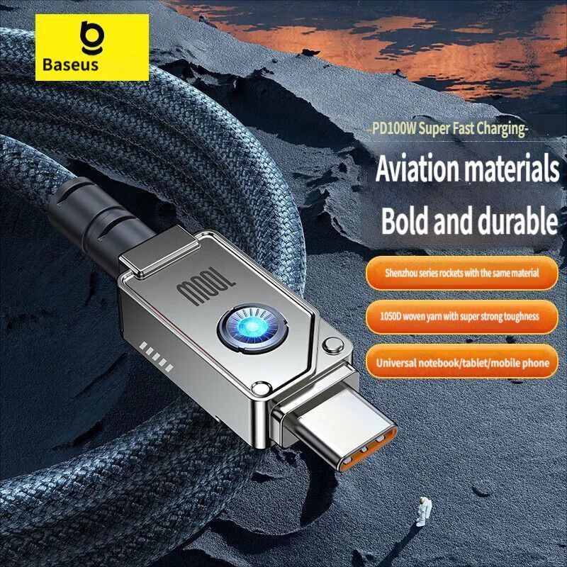 Baseus Fast charging data cable CtoC 100w 1m-White