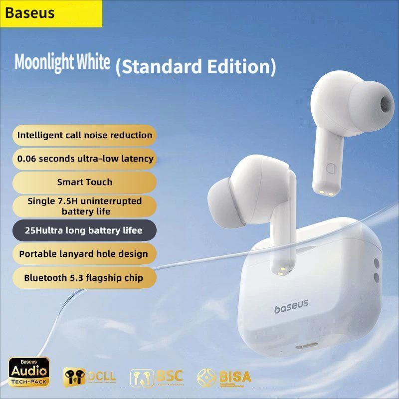 Baseus E17 Bluetooth headset-White