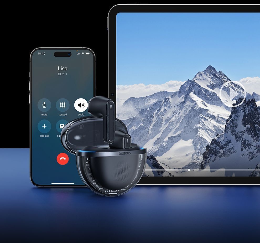Baseus E5x Bluetooth headset-Black