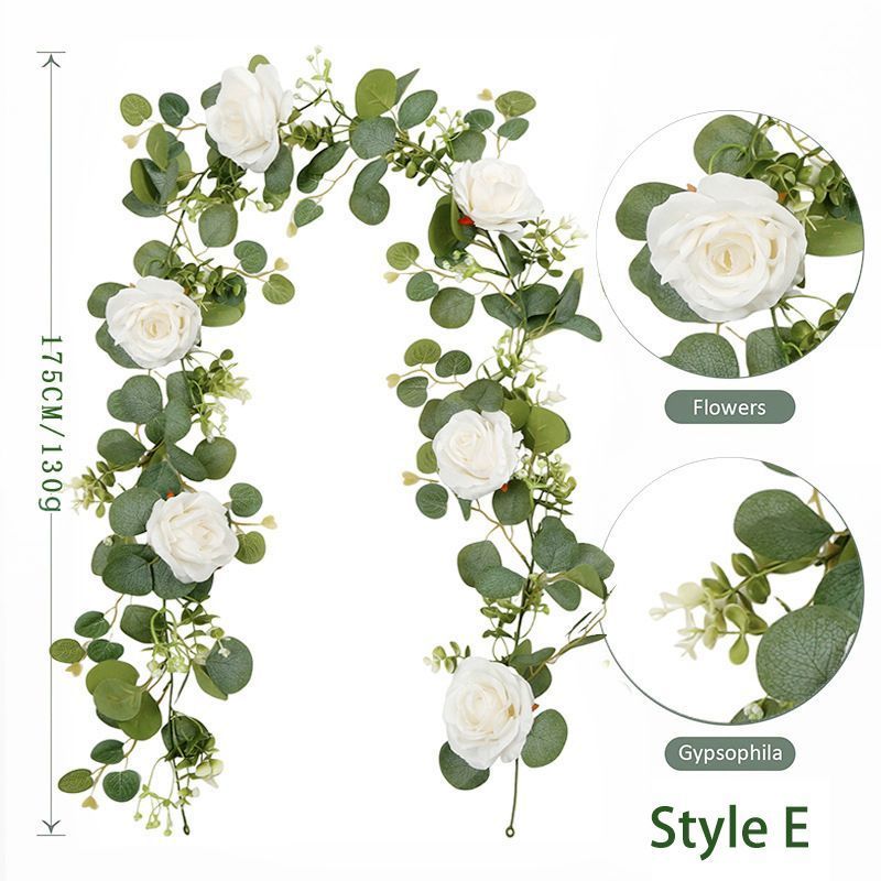Eucalyptus Flower Vine – White