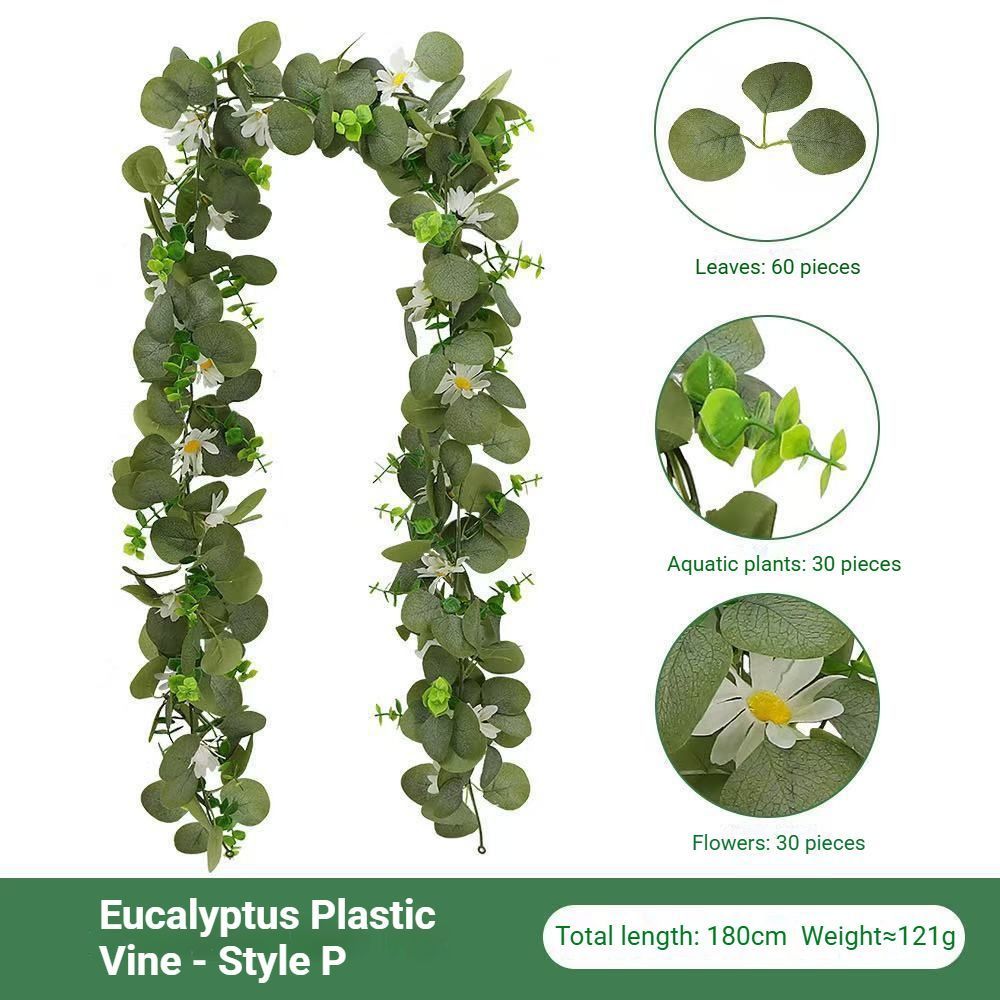 Eucalyptus Flower Vine – White