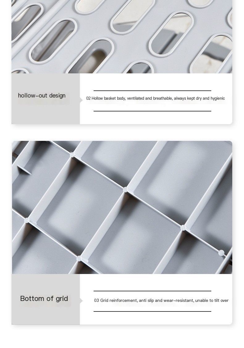 Fold the dirty clothes basket-small gray