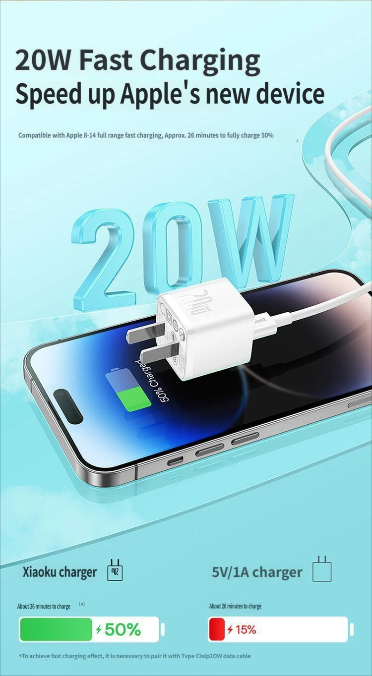 Baseus GaN5 Fast charging charger mini 1C 20W-Black