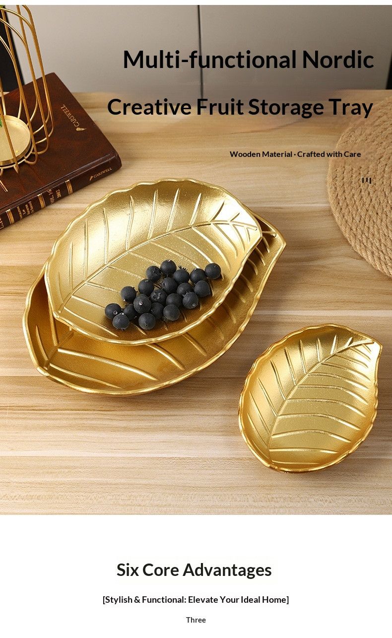 2317F-2501-Gold--VeinedLeaf25cm