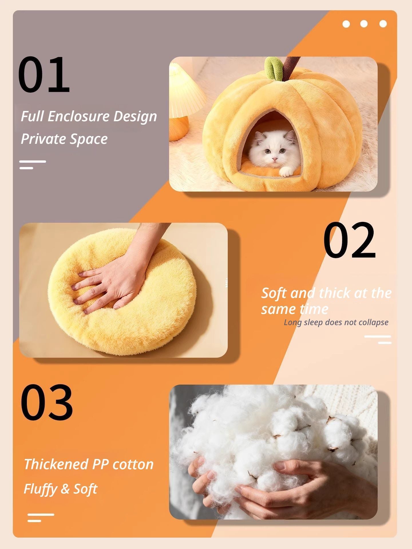 orange Pumpkin Short Plush Version S