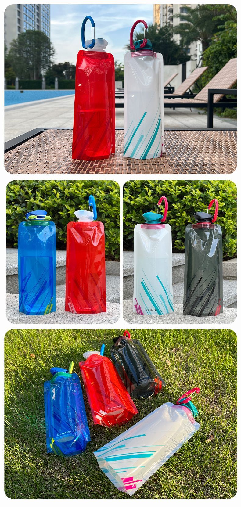 Portable Water Bottle - White