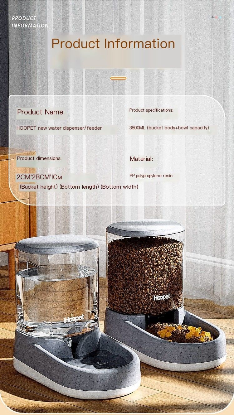 Pet automatic feeder-Pink Water Dispenser