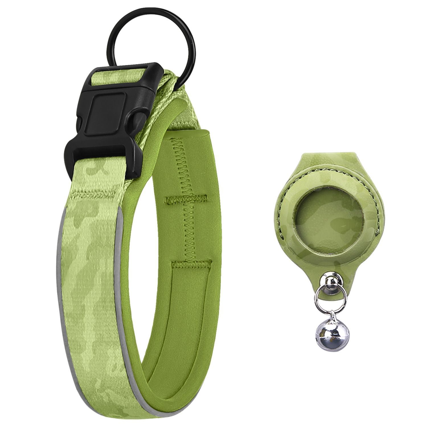 Pet positioning collar-Camo Green 1Pair1-L-without locator