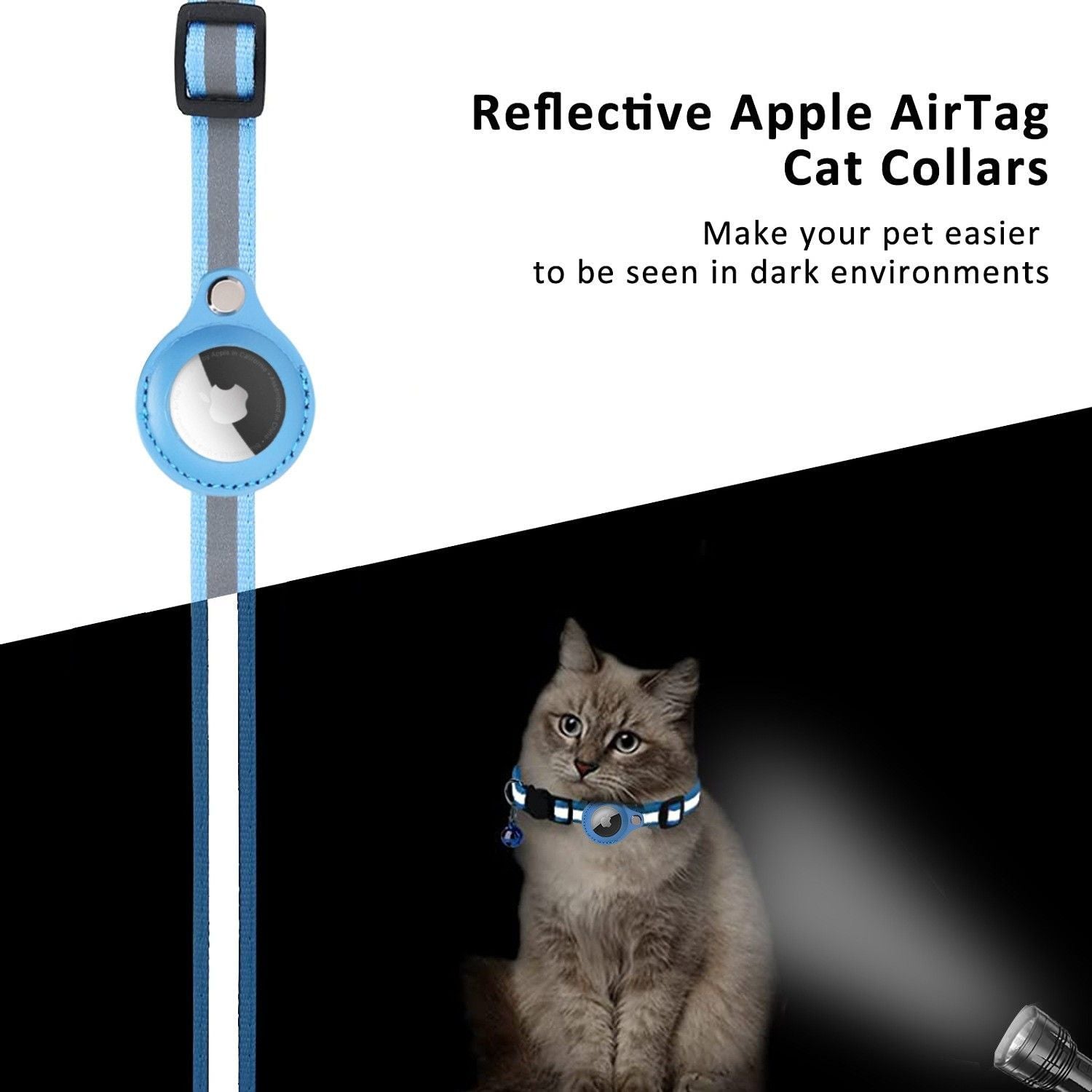 Pet positioning neck collar-Blue
