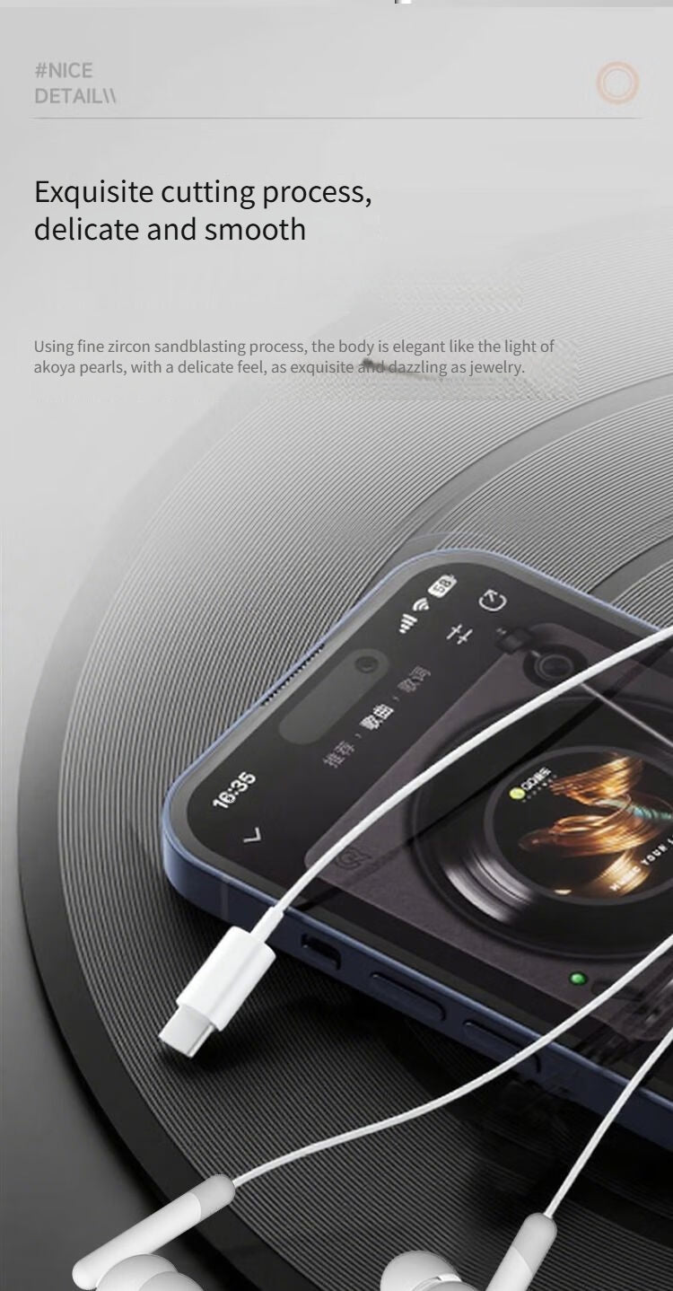 QK01 Wired karaoke headphones-White