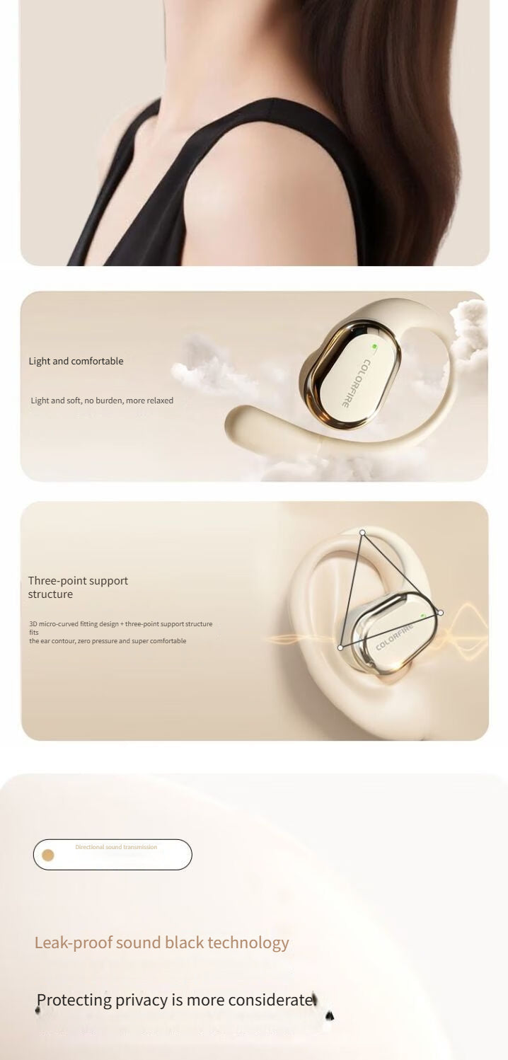 S16 Bluetooth headset-Beige