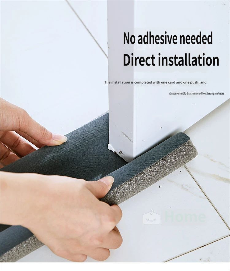 Door gap and bottom sealing strip-Black