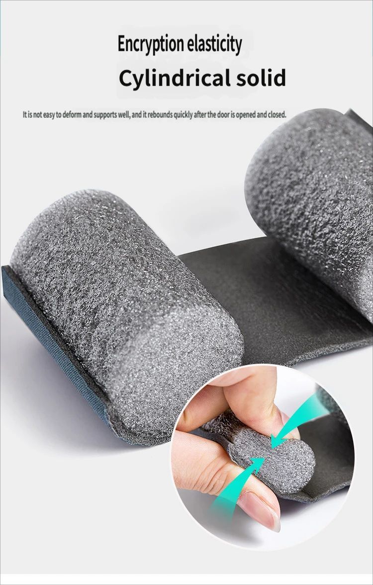 Door gap and bottom sealing strip-White