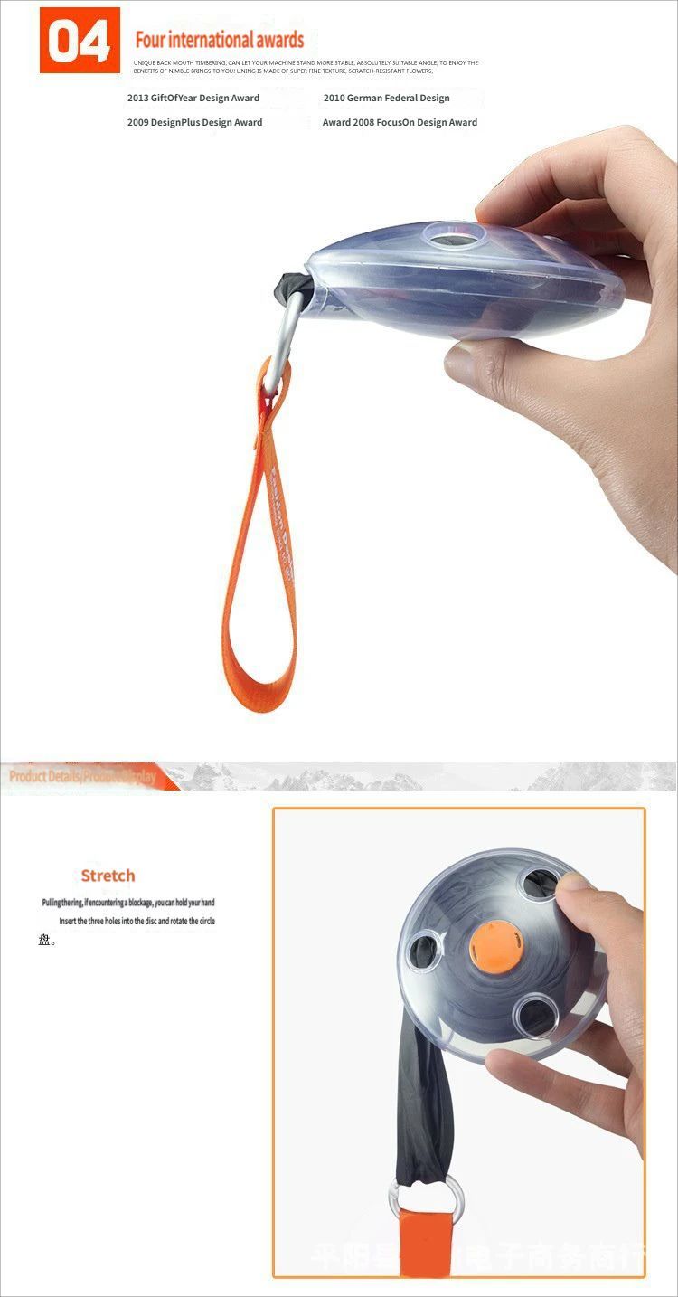 Portable folding shopping bag-Orange