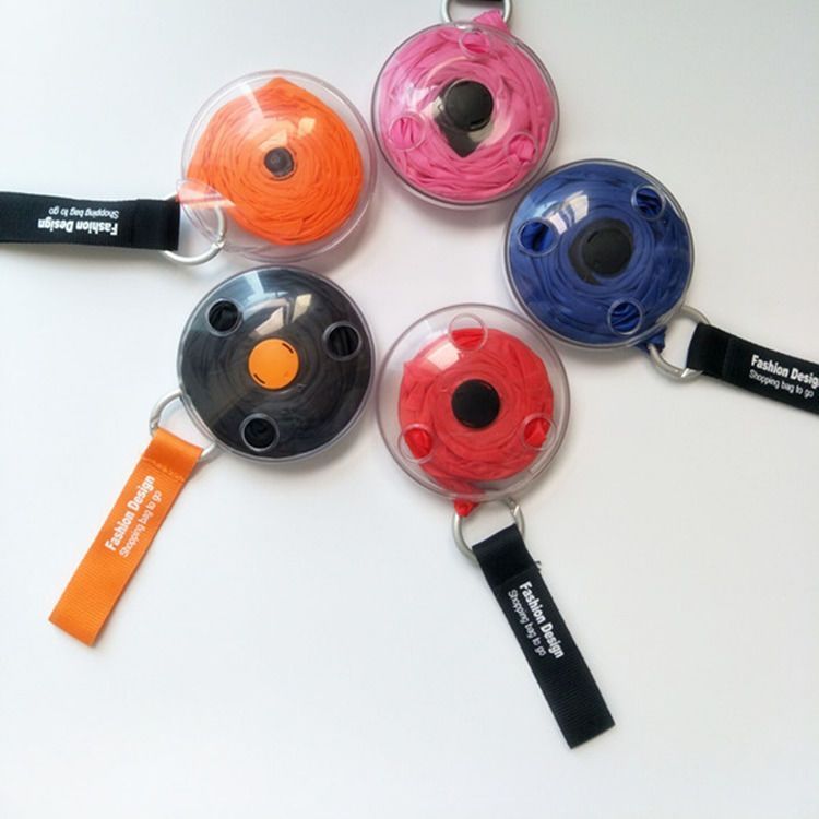 Portable folding shopping bag-Red