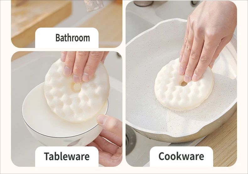 SpongeDishCloth-White