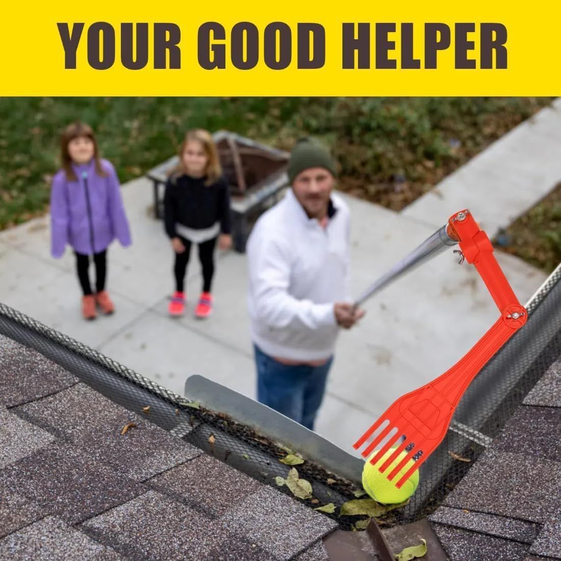 Tools for cleaning fallen leaves-Rod hook