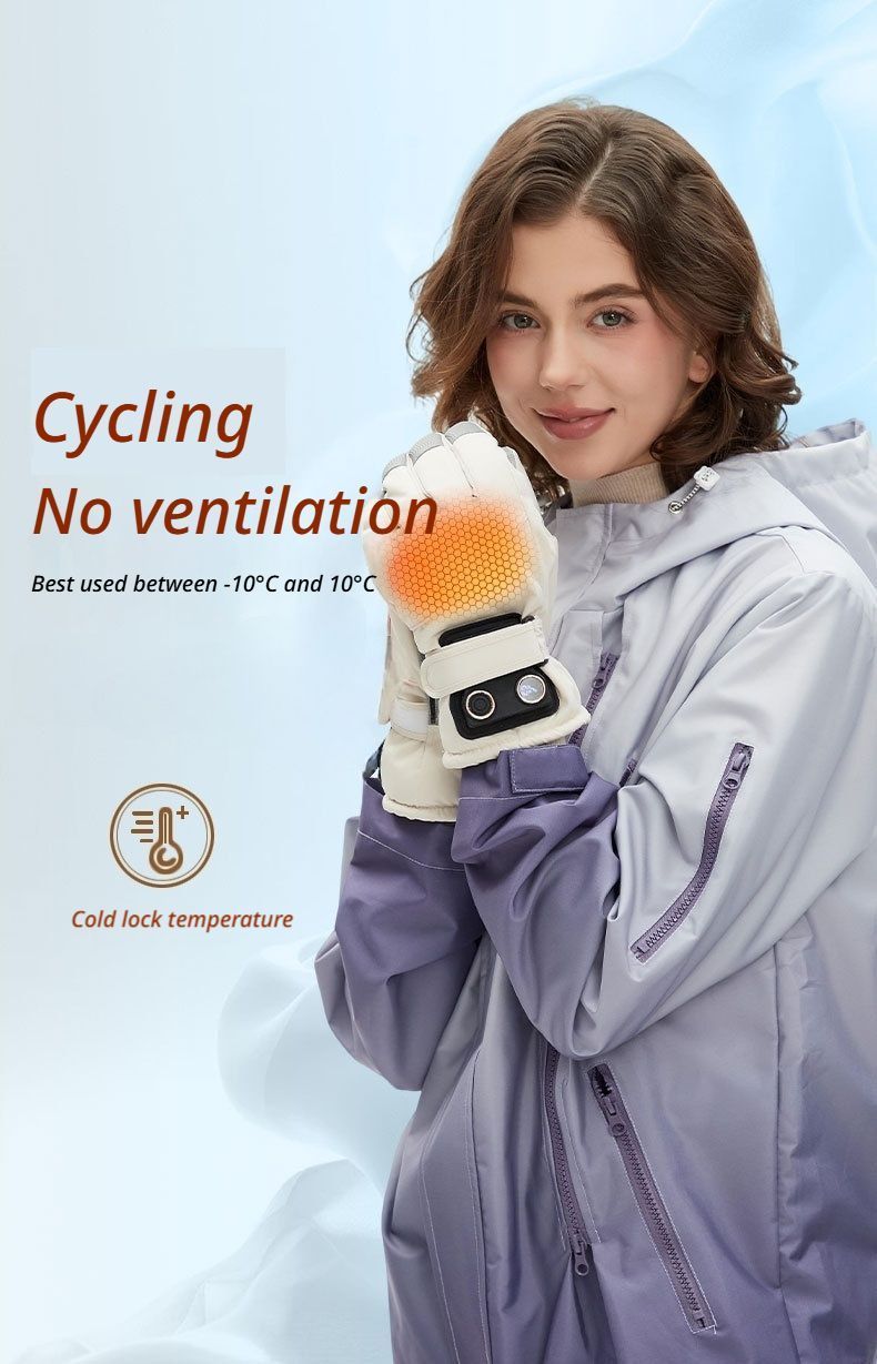 USB Heated Gloves for Outdoor Black