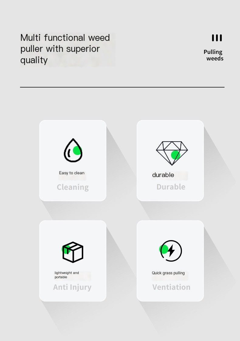 Manual weeding device-with a stainless steel three-section pipe