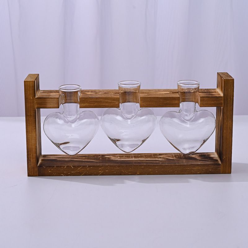 HydroponicWoodenFramewithSnap-On-DiamondTripleBottle