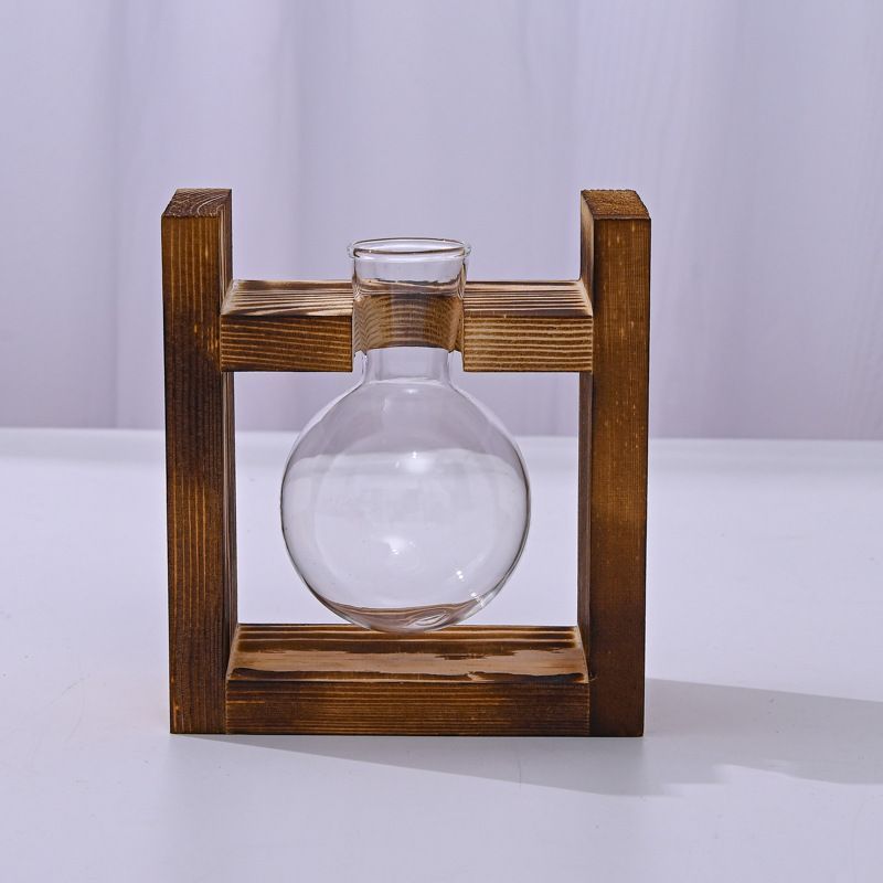 HydroponicWoodenFramewithSnap-On-DiamondTripleBottle