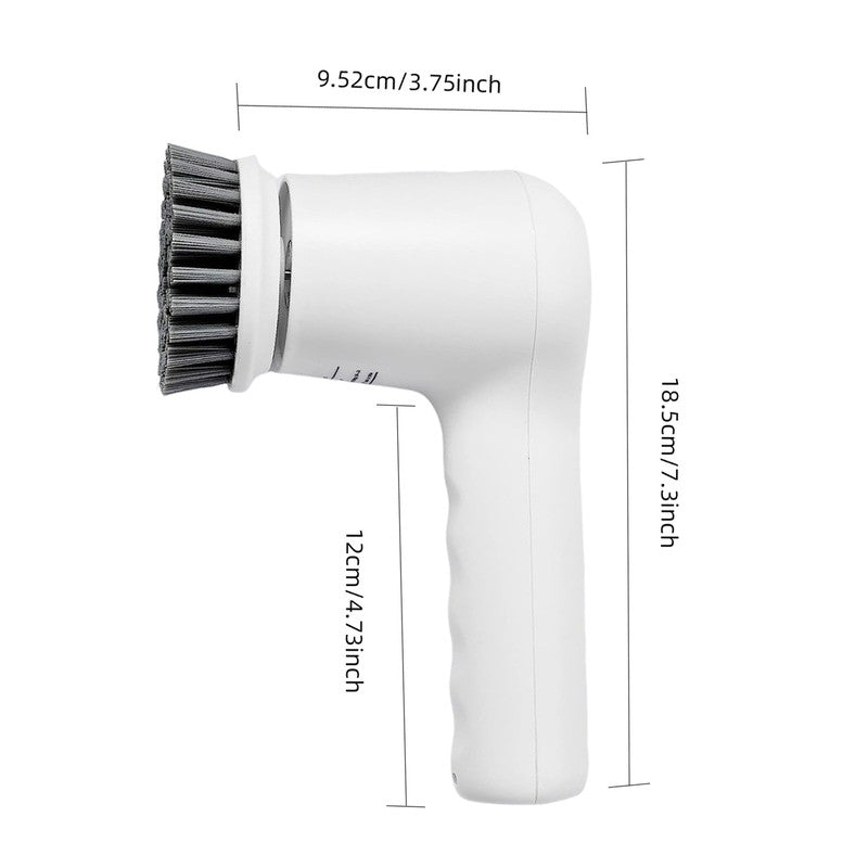 Cordless Electric cleaning brush spin scrubber with 4 replaceable heads for kitchen & bathroom