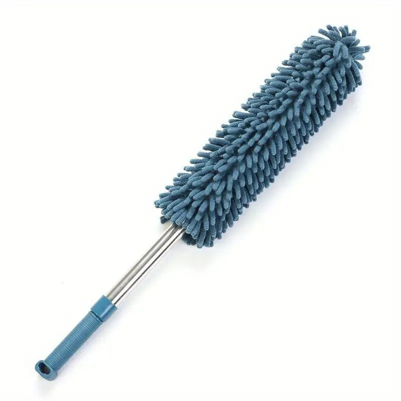 Coffee brown Household Cleaning Duster / Static Duster / Dust Sweeper / Telescopic & Non-Shedding / Washable & Bendable / High-Reach Cleaning Tool / Cleaning Tools & Supplies