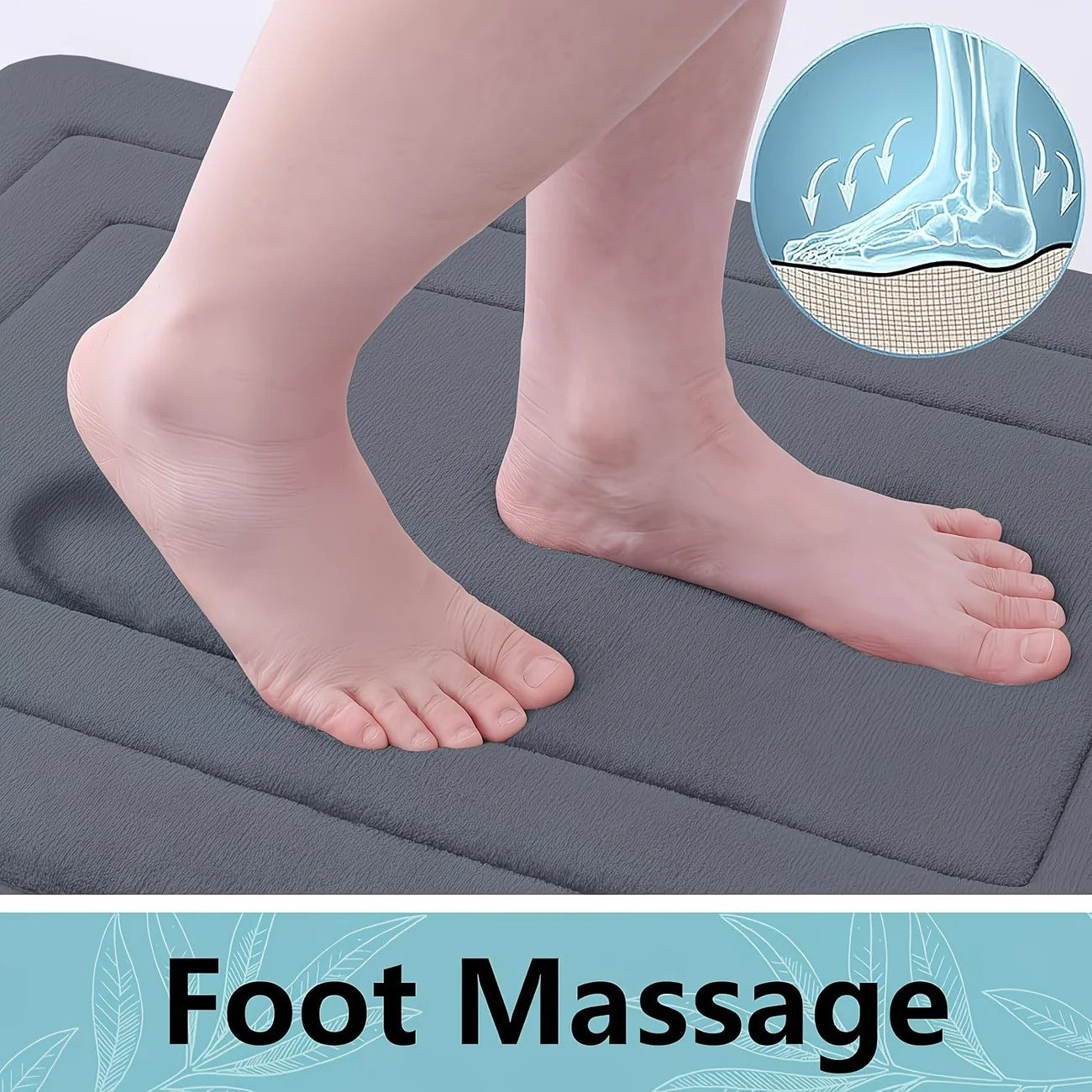 Grey Geometric Pattern, Soft Lightweight Skin-Friendly, Bathroom Accessory, Toilet Anti-Slip Mat, Bathroom Mat, Machine Washable, Suitable for Shower Room, Bathroom Doorway, Bedroom Room Decoration, Modern Bath Mat, Durable Bathroom Floor Mat