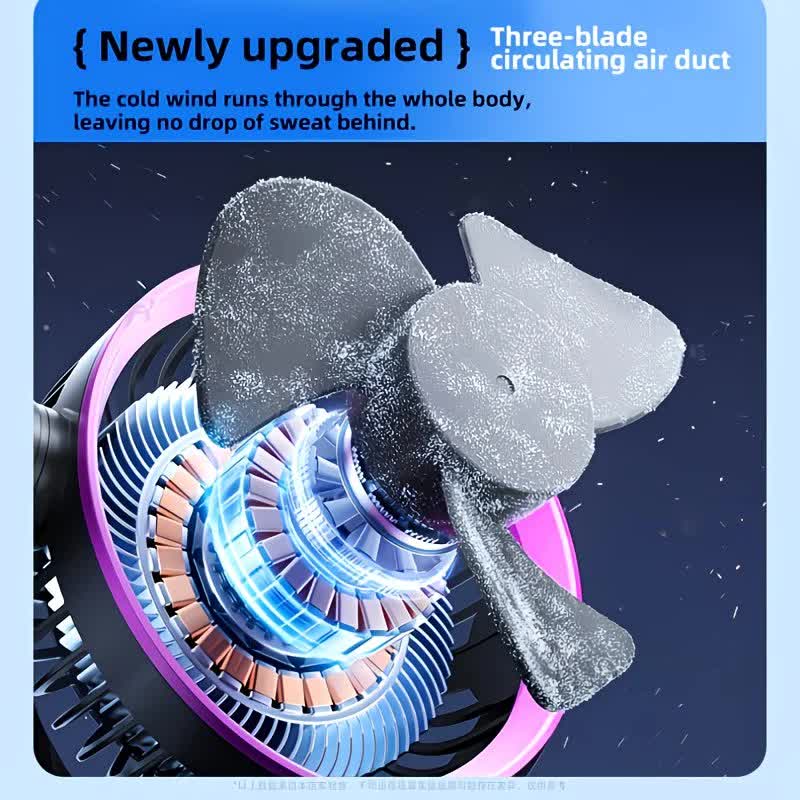 Grayish Purple AI Smart Circulating Fan: 4 Modes + Silent Airflow, Your All-Scenario Cooling Companion。