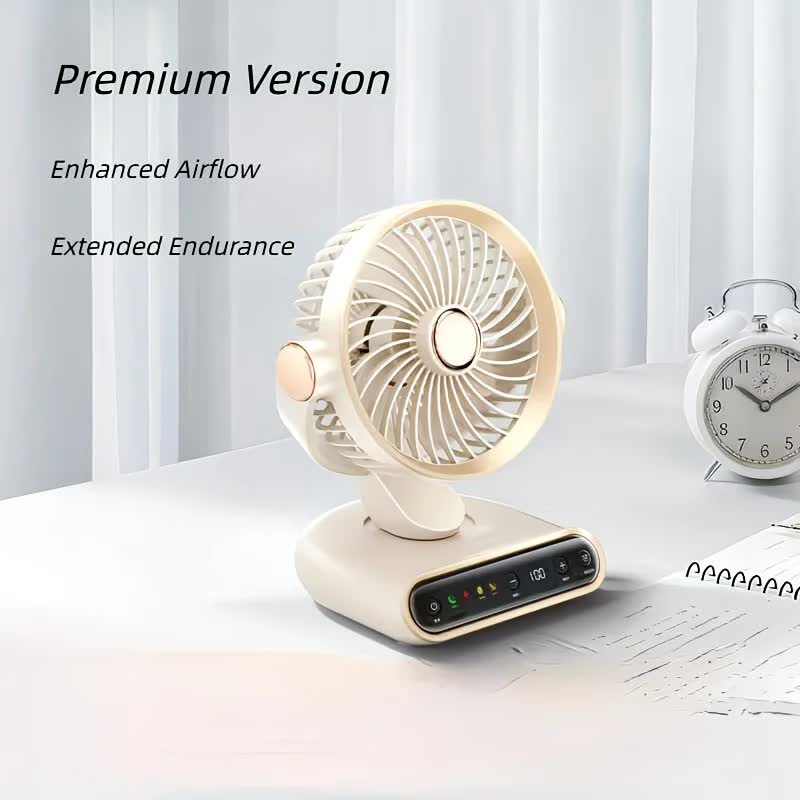 Grayish Purple AI Smart Circulating Fan: 4 Modes + Silent Airflow, Your All-Scenario Cooling Companion。