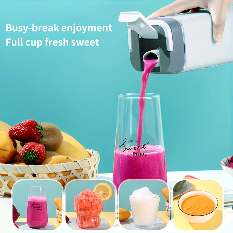 Portable Wireless Fresh Juice Maker: Freshness in a Cup, Anywhere, Anytime. white