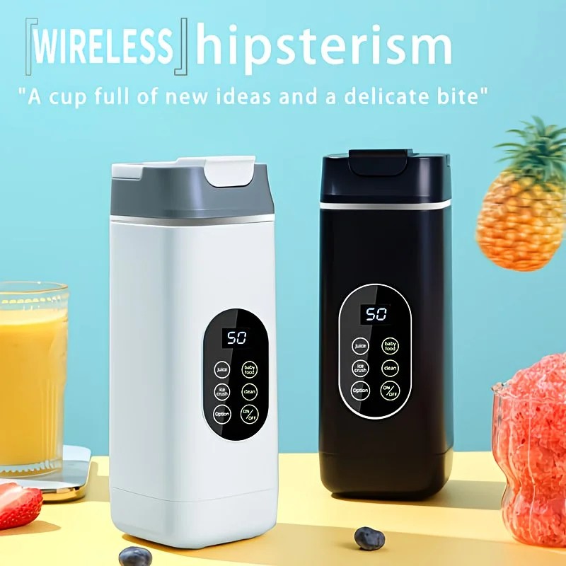 Portable Wireless Fresh Juice Maker: Freshness in a Cup, Anywhere, Anytime. white