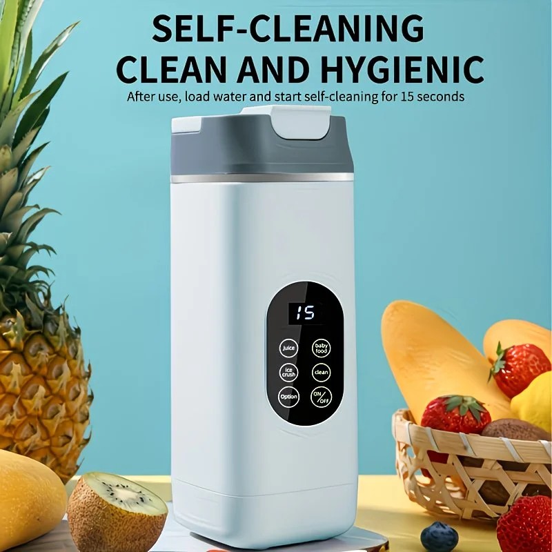 Portable Wireless Fresh Juice Maker: Freshness in a Cup, Anywhere, Anytime. white