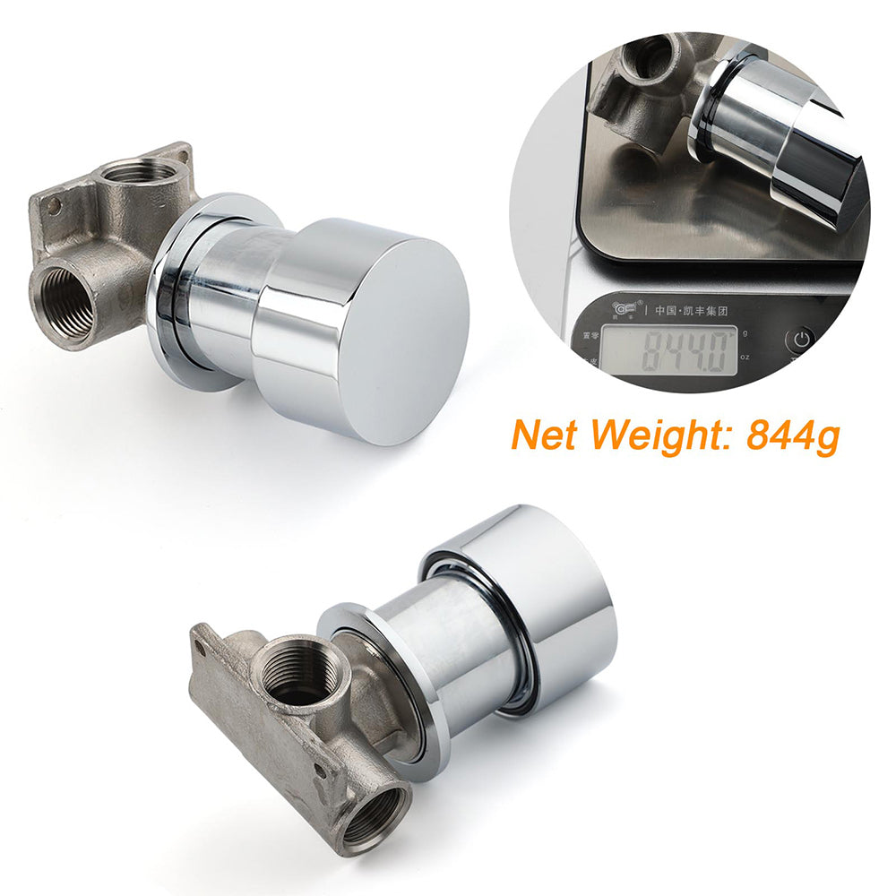 Watermark Chrome 1/4 Turn Switch Hot Cold Water Mixer Bathroom Shower Tap Valve