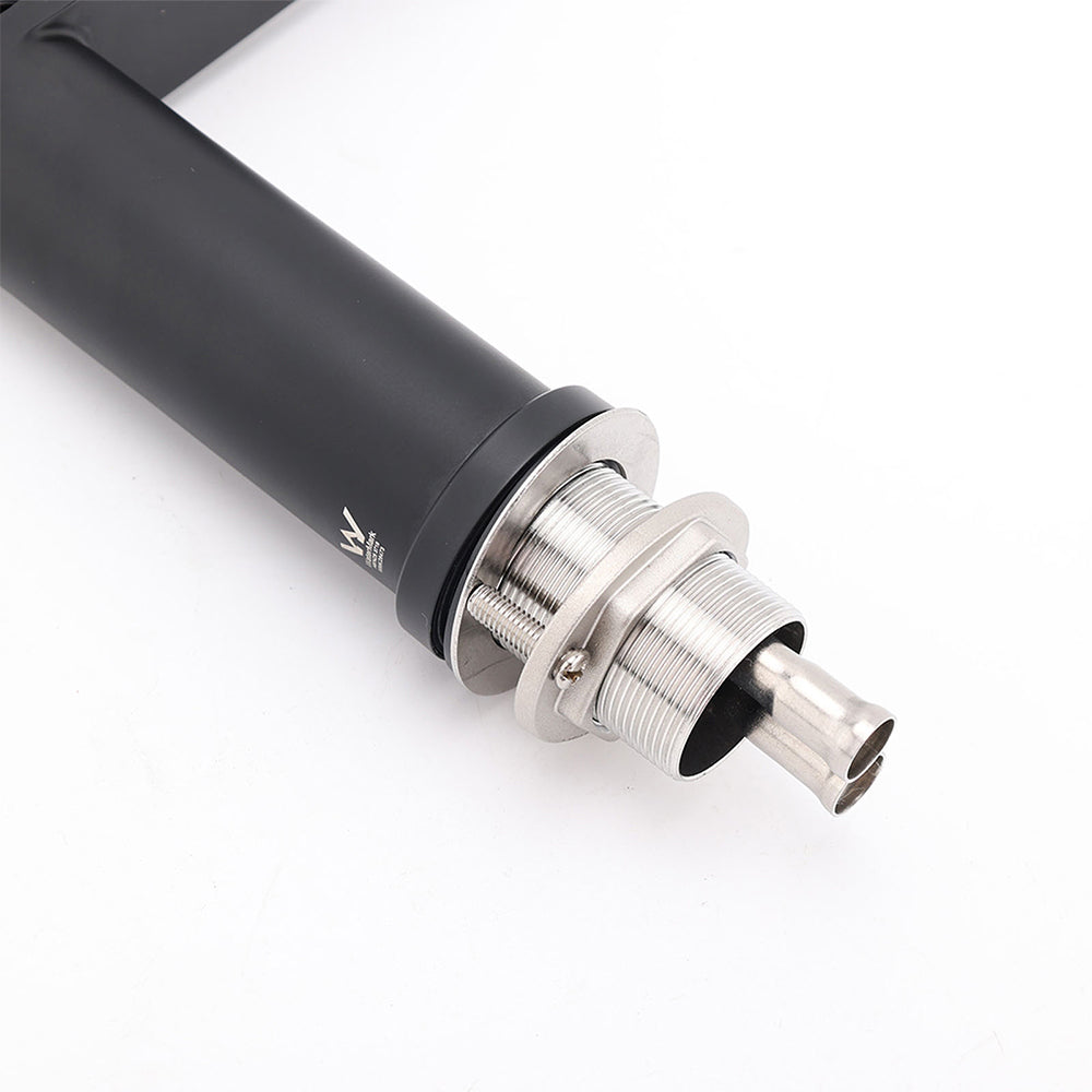 Matt Black Round Bathroom Basin Mixer Vanity Sink Faucet Spout Laundry Tap WELS