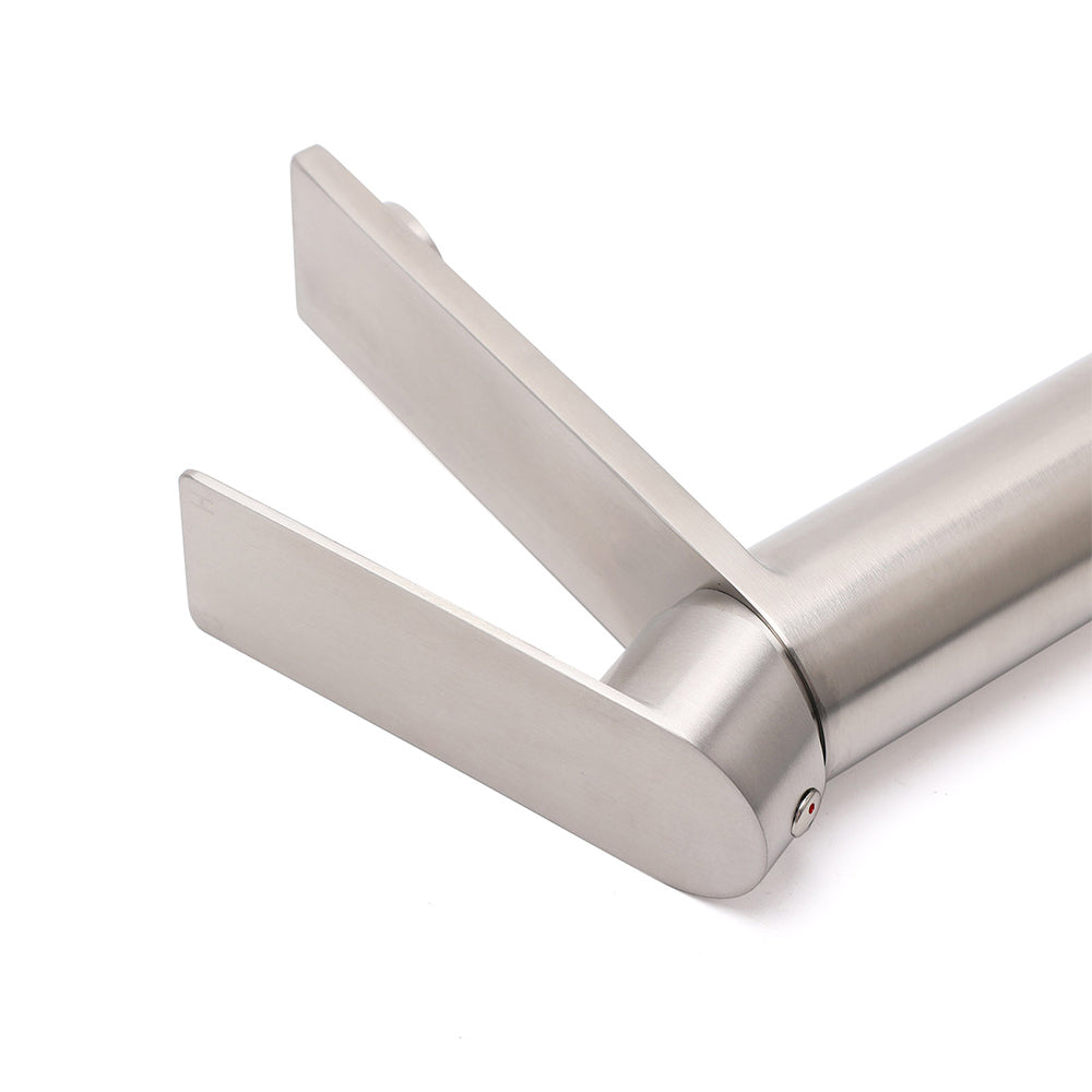 WELS Brushed Nickel Laundry Standard Basin Mixer Vanity Sink Faucet Spout Tap