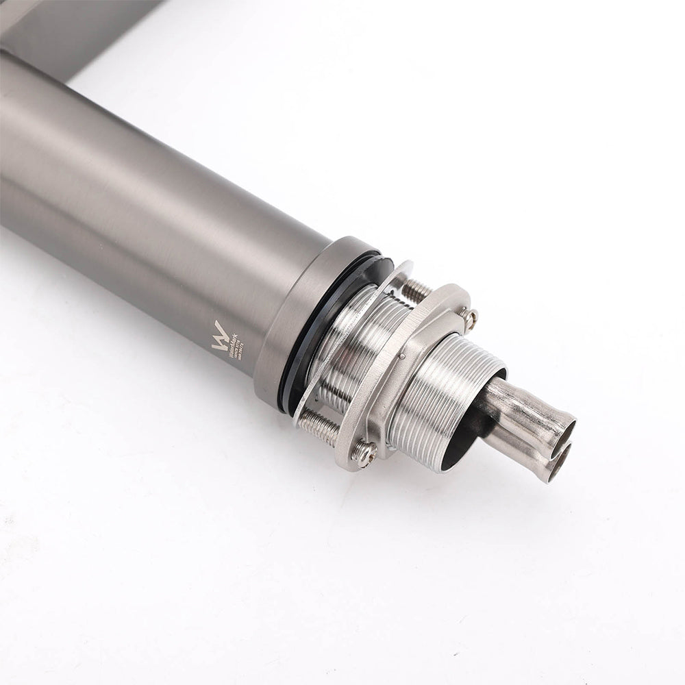 Gun Metal Grey Bathroom Basin Mixer Vanity Sink Square Faucet Spout Laundry Tap