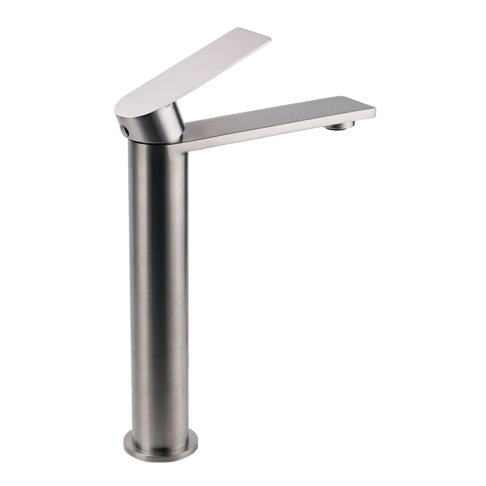 WELS Brushed Nickel Tall Basin Mixer Vanity Sink Faucet Spout 304SUS Laundry Tap