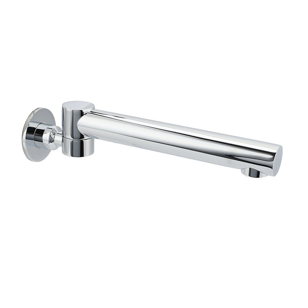 Watermark Chrome Round Basin Wall Mount Faucet Outlet 180° Swivel Brass Bath Tub Spout