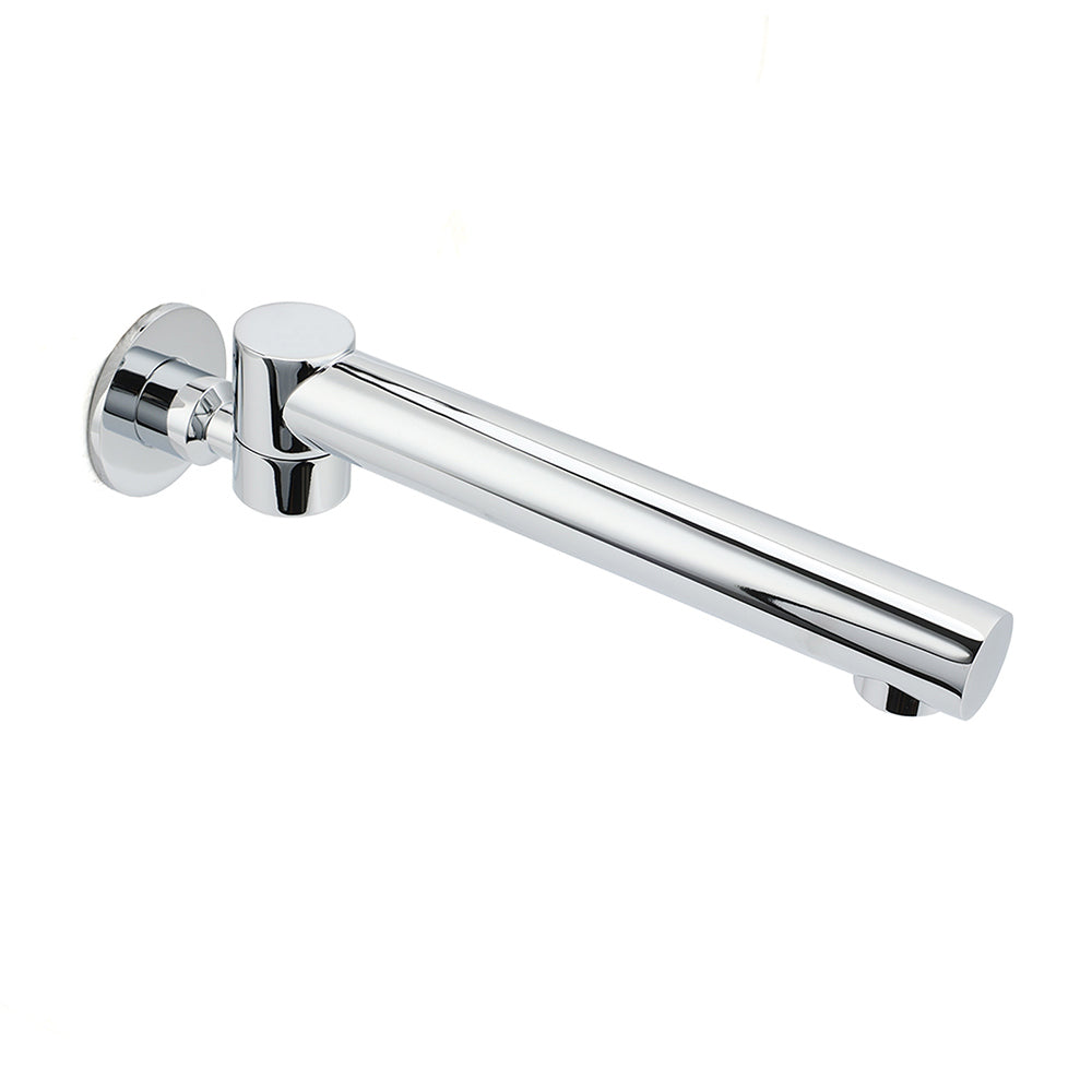 Watermark Chrome Round Basin Wall Mount Faucet Outlet 180° Swivel Brass Bath Tub Spout