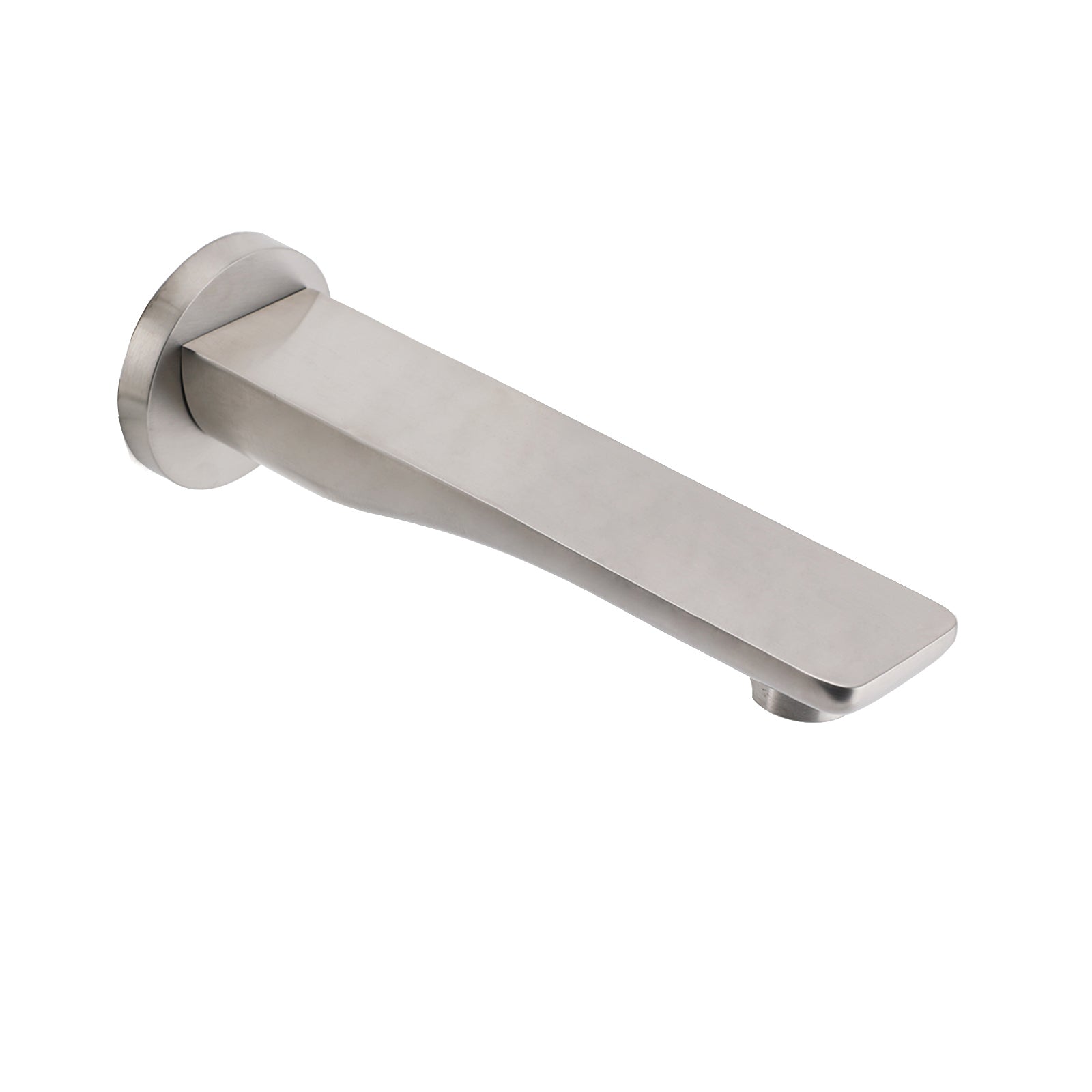 Brushed Nickel Round Bathtub Bubble Outlet Wall Mounted Spout Stainless Steel