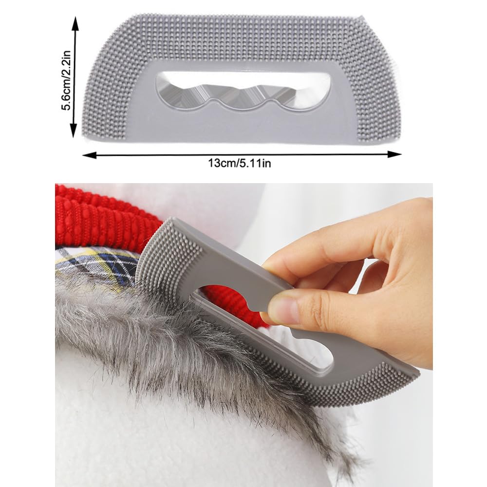 Cat Brush - Pumpkin Shape - Cat Comb - Dog Brush - Brush Against Cat Hair - Anti-Shedding - Coat Care - Gray