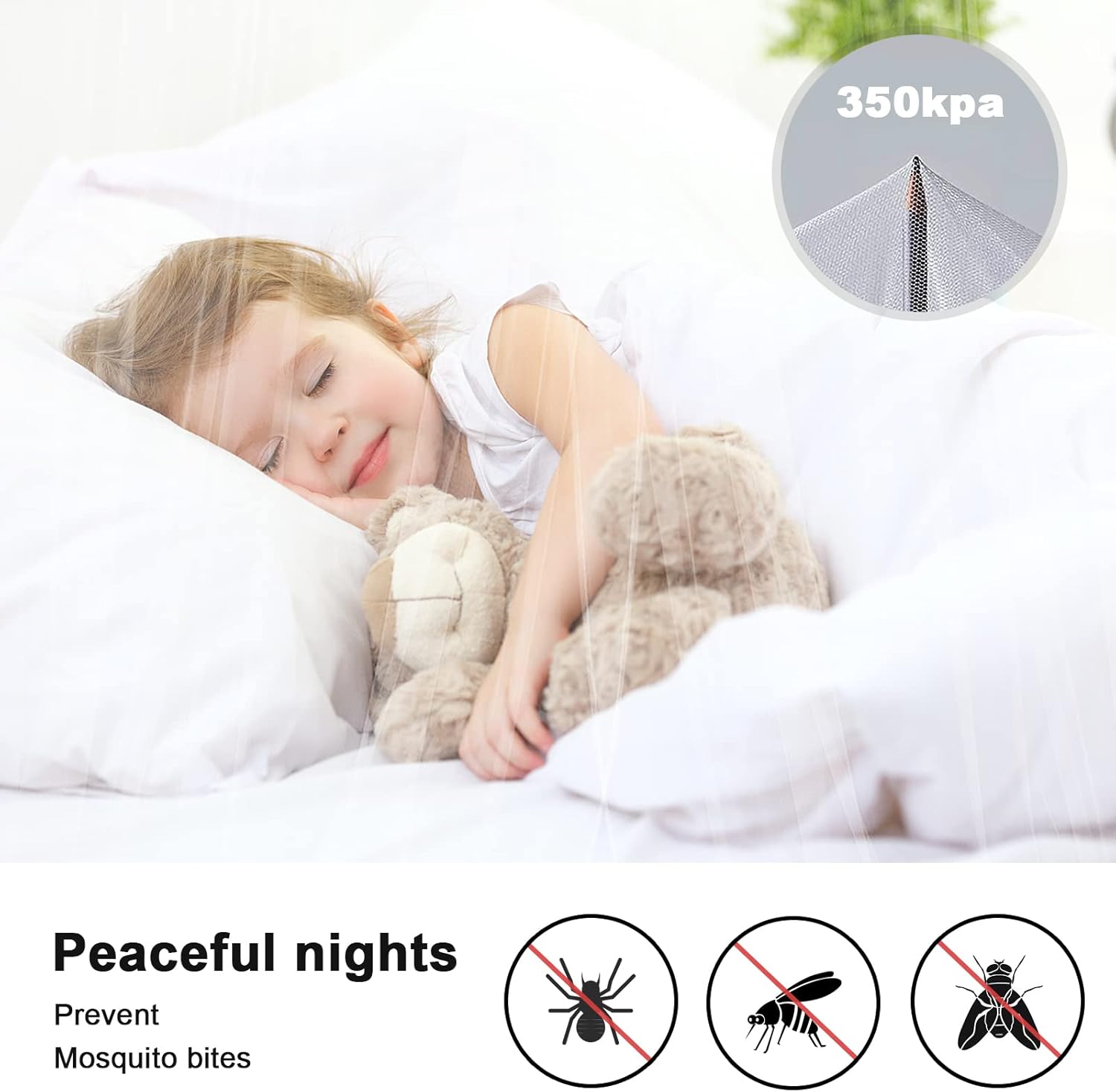 Bed canopy, bed canopy, single/double bed mosquito net, bed canopy adult/girl/baby/child mosquito net