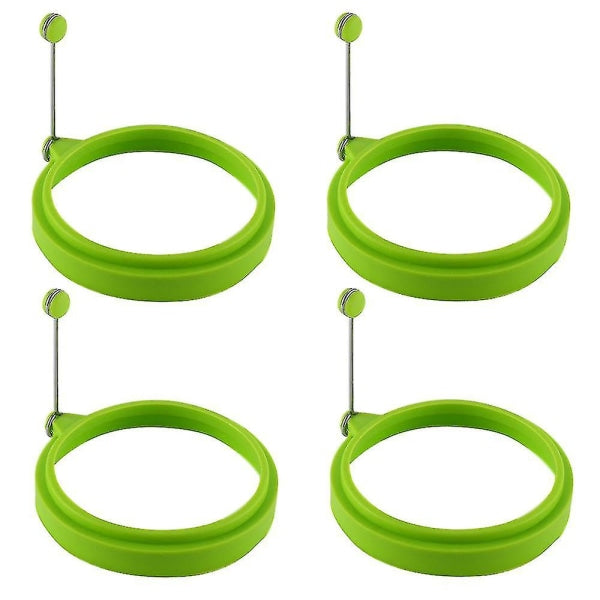 pcs silicone egg ring, egg rings non-stick, egg cooking rings, perfect fried shape or pancake rings