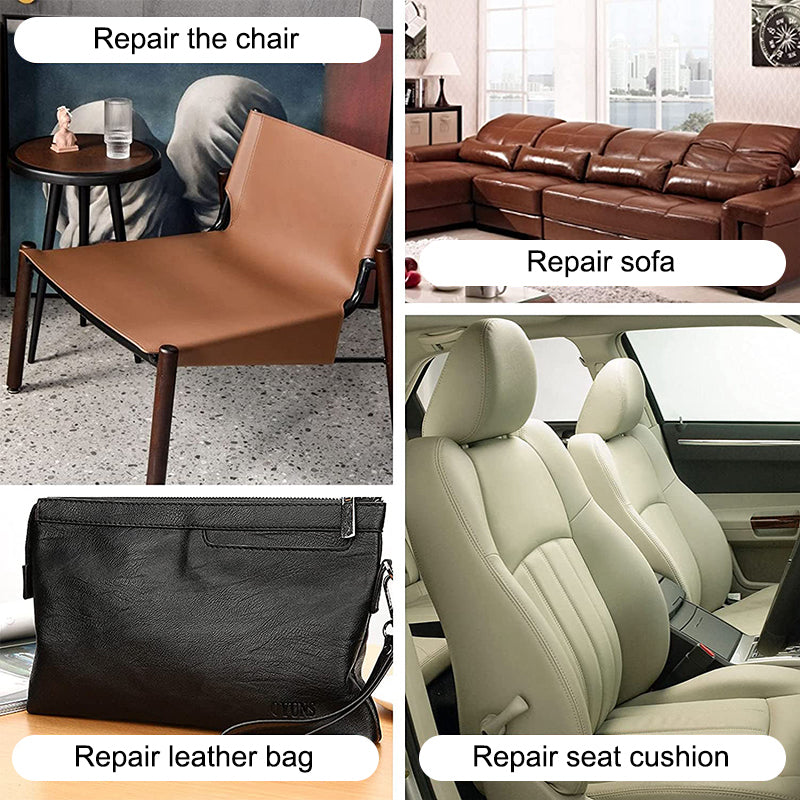 INF Self-Adhesive Repair Patch Faux Leather 50x138 cm Black