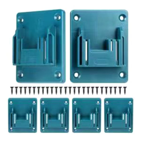 Set of 6 battery holders for Makita batteries: drill, wall mount for Makita drills 14.4V 18V wall storage tool